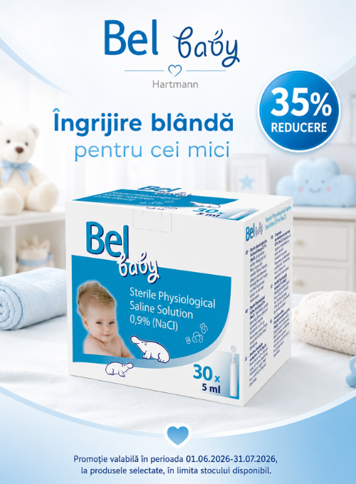 Promotie cu 35% redcuere la Hartmann Bel Baby