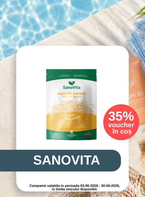 Promotie cu 35% voucher aplicat in cos la Sanovita