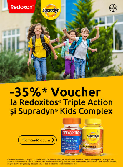 Promotie cu 35% voucher aplicat in cos la Supradyn si Redoxitos