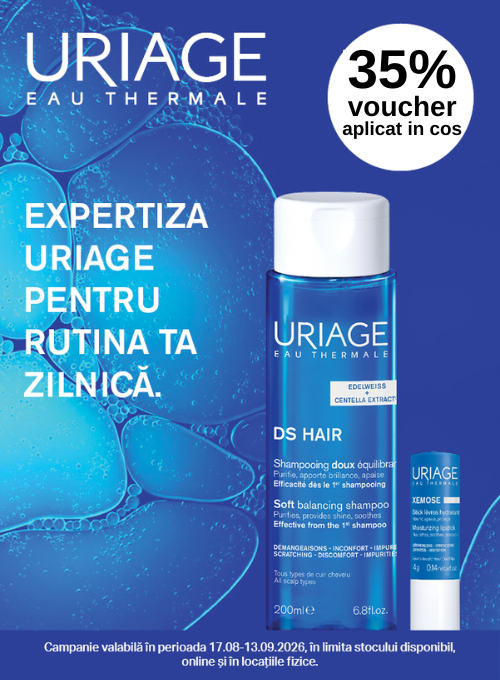 Promotie cu 35% voucher aplicat in cos la Uriage - Back To School