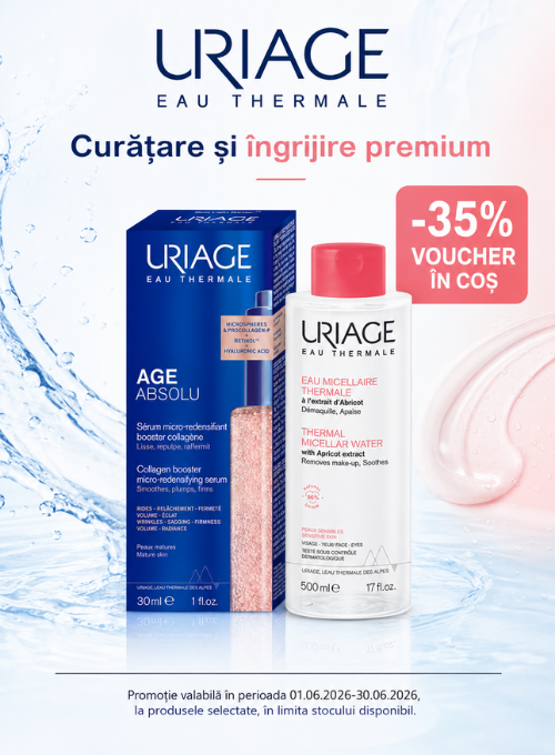 Promotie cu 35% voucher aplicat in cos la Uriage