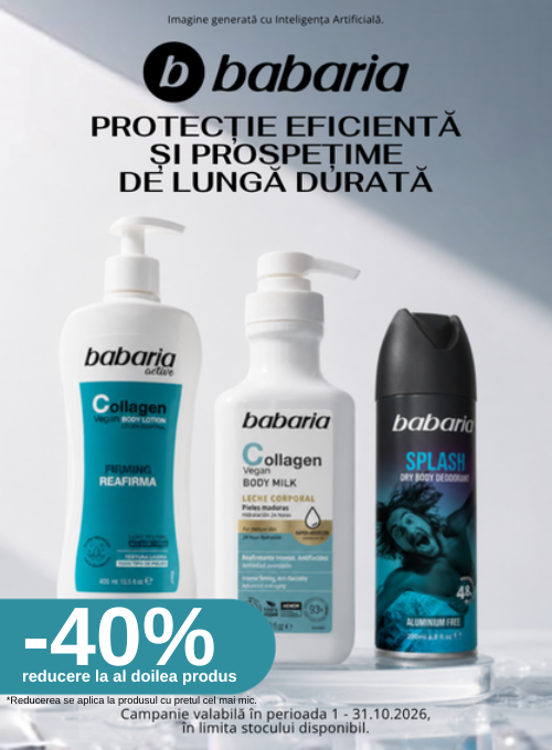 Promotie cu 40% reducere la al doilea produs Babaria