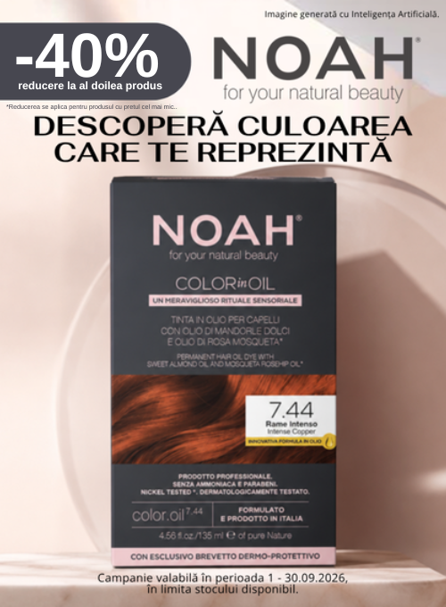 Promotie cu 40% reducere la al doilea produs Noah