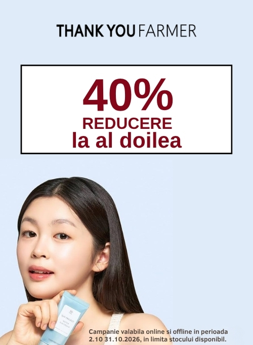 Promotie cu 40% reducere la al doilea produs Thank you Farmer