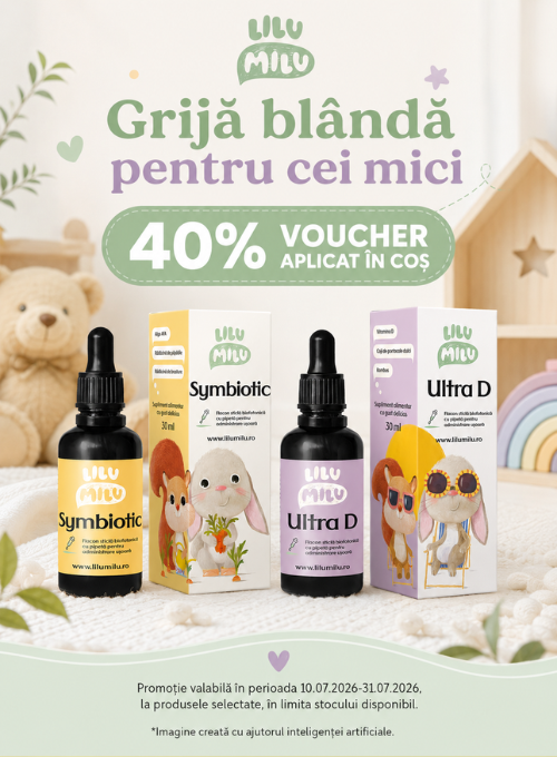 Promotie cu 40% voucher aplicat in cos la Lilu Milu