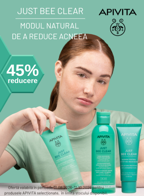 Promotie cu 45% reducere la Apivita
