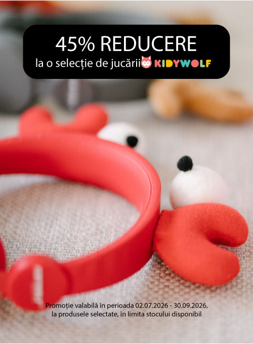 Promotie cu 45% reducere la Kidywolf