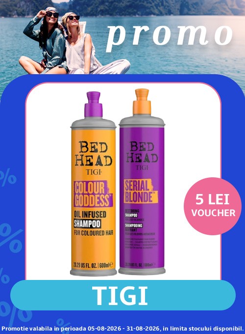 Promotie cu 5 lei voucher valoric aplicat in cos la Tigi