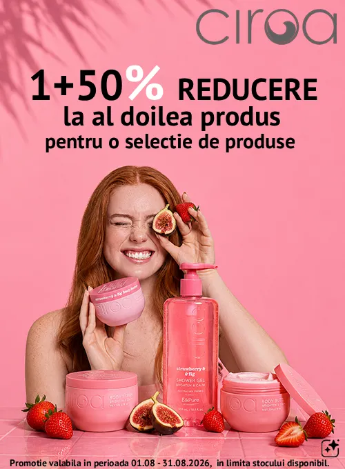 Promotie cu 50% reducere la al doilea produs Ciroa