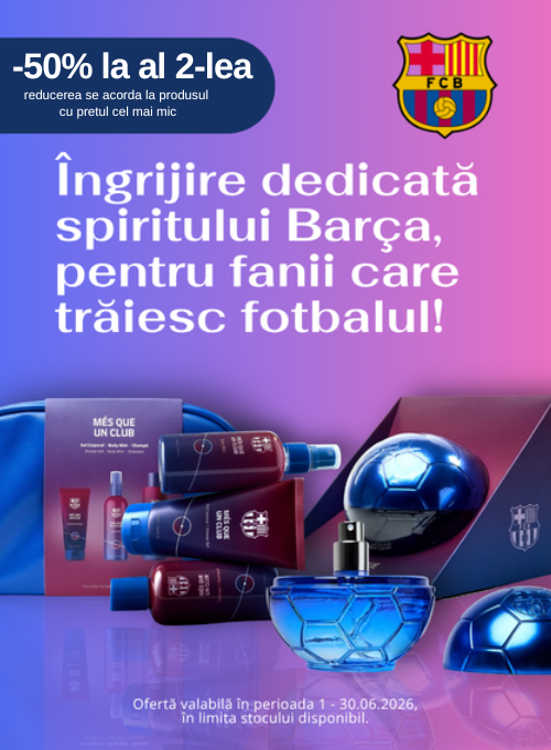 Promotie cu 50% reducere la al doilea produs FC Barcelona