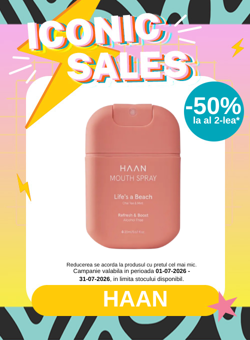 Promotie cu 50% reducere la al doilea produs Haan -  Iconic Sales