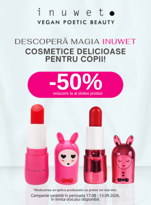 Promotie cu 50% reducere la al doilea produs Inuwet - Back to School