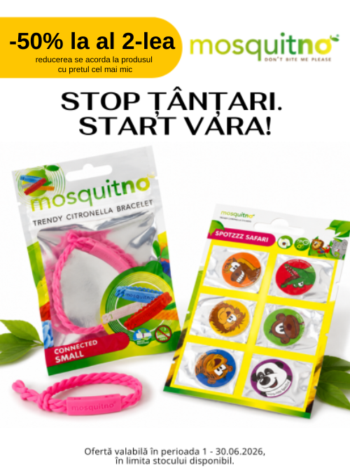 Promotie cu 50% reducere la al doilea produs MosquitNo