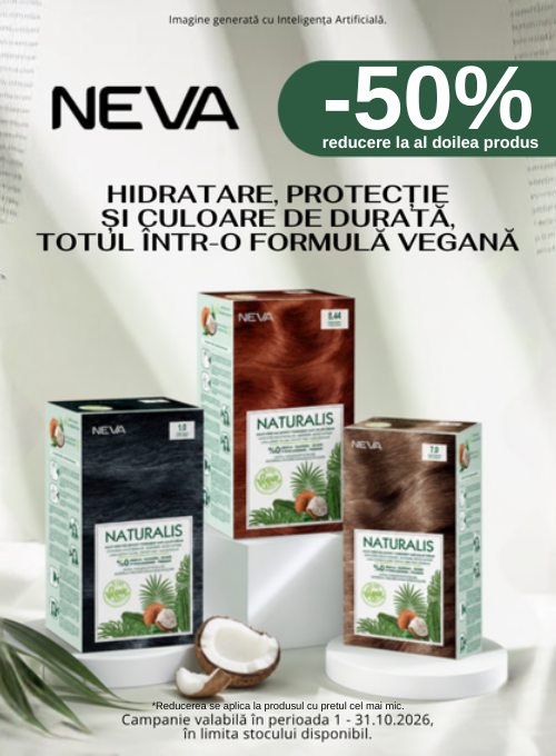 Promotie cu 50% reducere la al doilea produs Neva