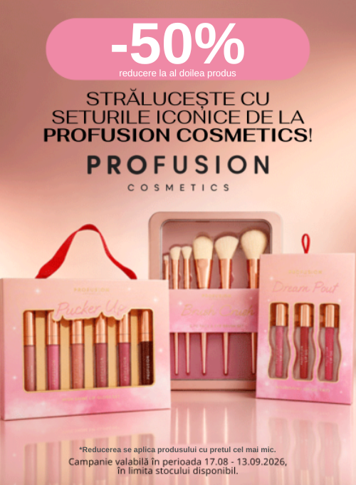 Promotie cu 50% reducere la al doilea produs Profusion - Back to School