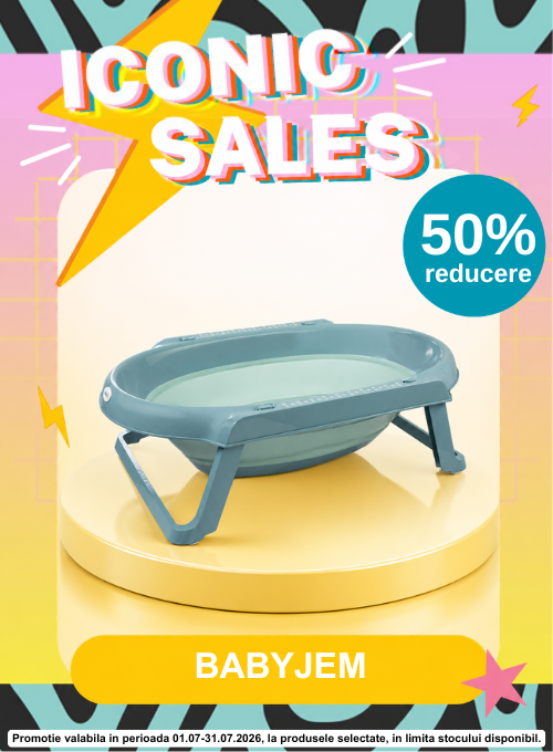 Promotie cu 50% reducere la BabyJem Cadita Pliabila - Iconic Sales