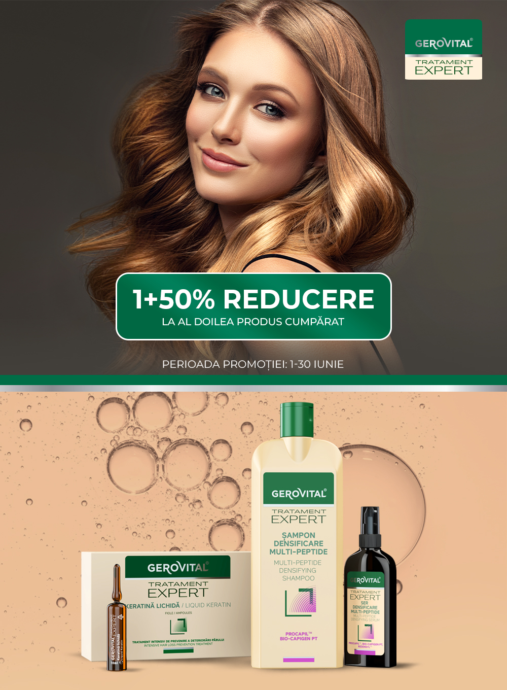 Promotie cu 50% reducere la Gerovital Tratament Expert