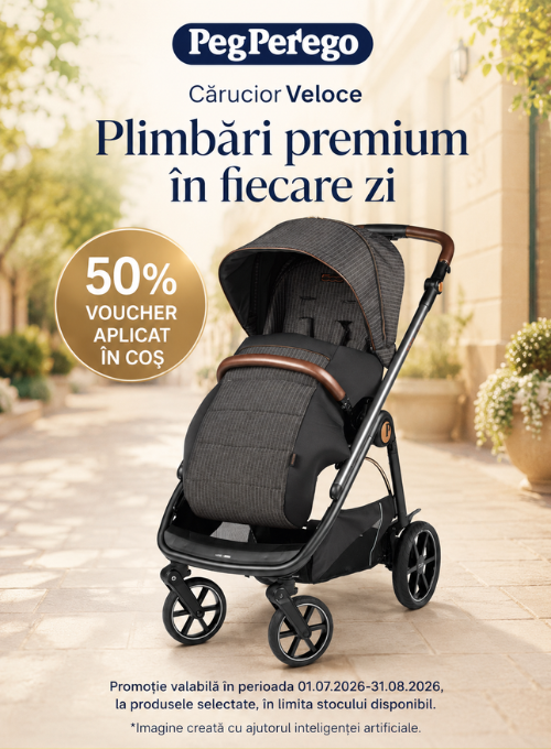 Promotie cu 50% voucher aplicat in cos la Peg Perego Carucior Veloce