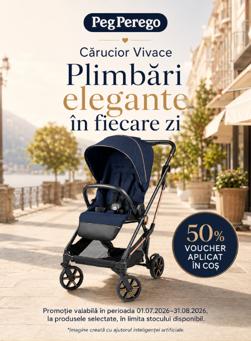 Promotie cu 50% voucher aplicat in cos la Peg Perego Carucior Vivace