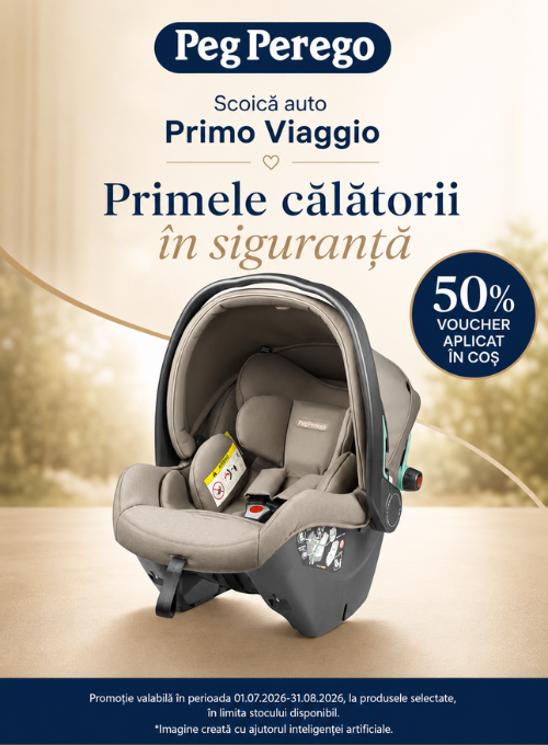 Promotie cu 50% voucher aplicat in cos la Peg Perego Scaun Auto Primoviaggio