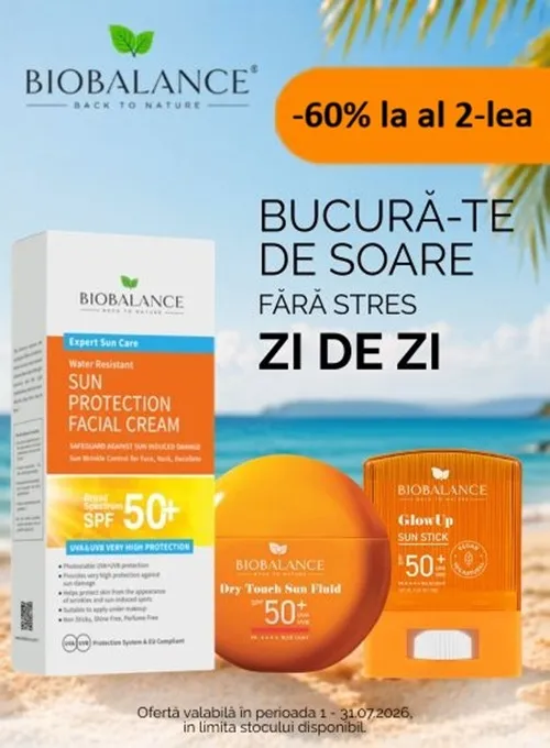 Promotie cu 60% reducere la al doilea produs Bio Balance