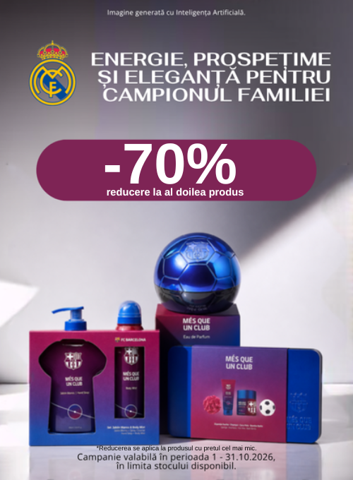 Promotie cu 70% reducere la al doilea produs FC Barcelona