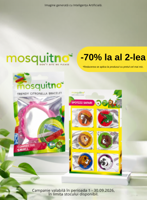 Promotie cu 70% reducere la al doilea produs MosquitNo
