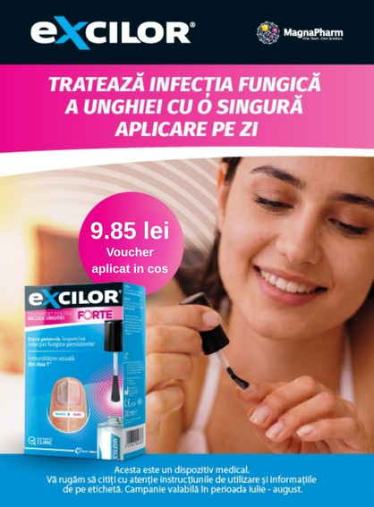 Promotie cu 9.85 lei voucher aplicat in cos la Excilor