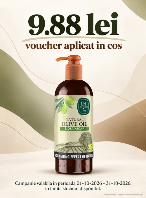 Promotie cu 9.88 lei voucher aplicat in cos la Eyup