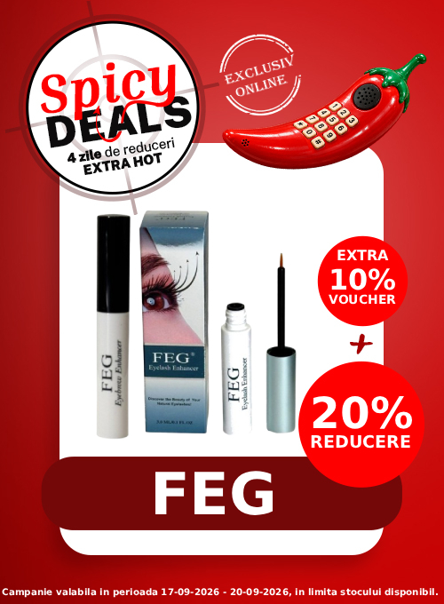Spicy Deals cu extra voucher aplicat in cos 10% la Feg