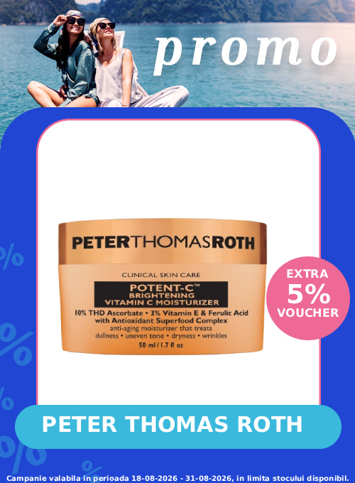 Promotie cu extra voucher aplicat in cos 5% la Peter Thomas Roth