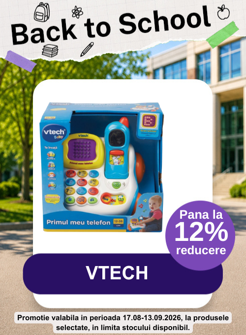 Promotie cu pana la 12% reducere la Vtech - Back To School