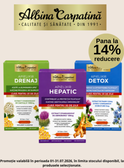 Promotie cu pana la 14% reducere la Albina Carpatina Apielixir