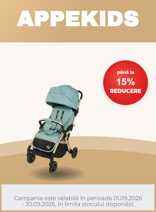 Promotie cu pana la 15% reducere la Appekids
