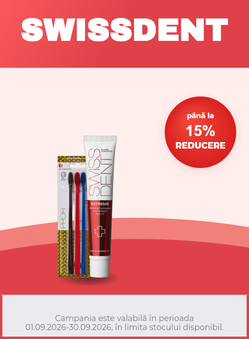 Promotie cu pana la 15% reducere la Swissdent