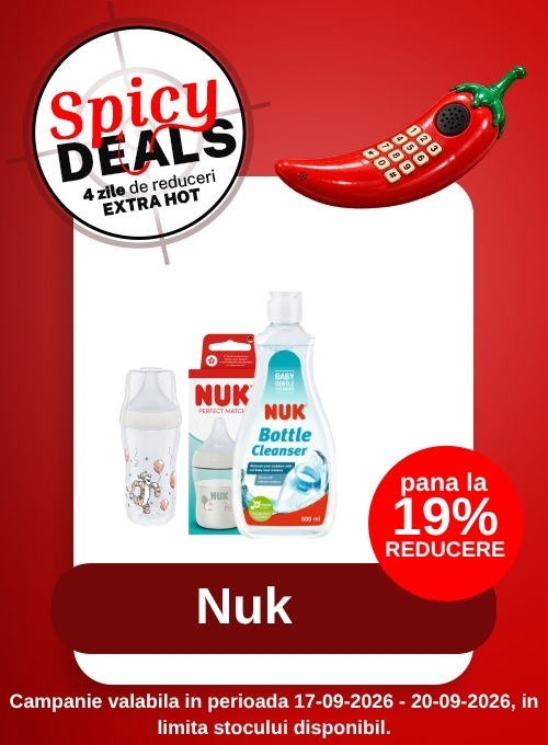 Promotie cu pana la 19% reducere la Nuk