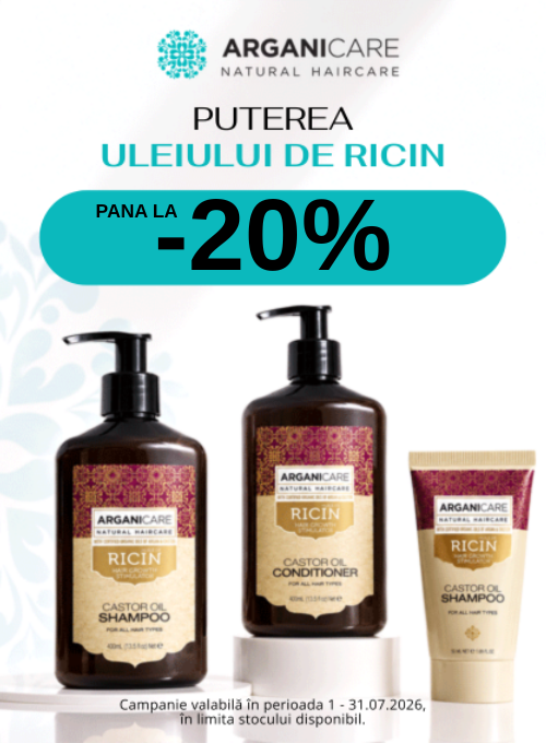 Promotie cu pana la 20% reducere la Arganicare