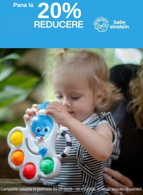 Promotie cu pana la 20% reducere la Baby Einstein