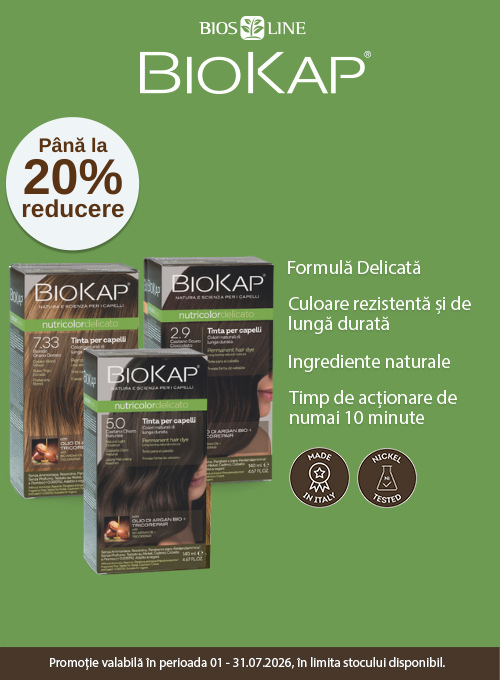 Promotie cu pana la 20% reducere la Biokap