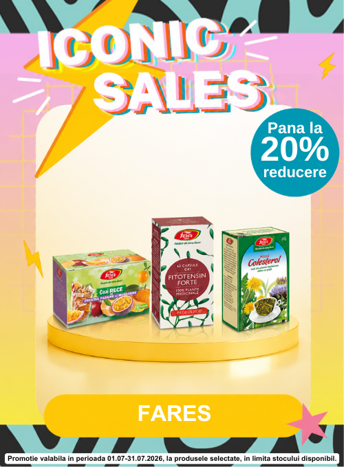 Promotie cu pana la 20% reducere la Fares - Iconic Sales