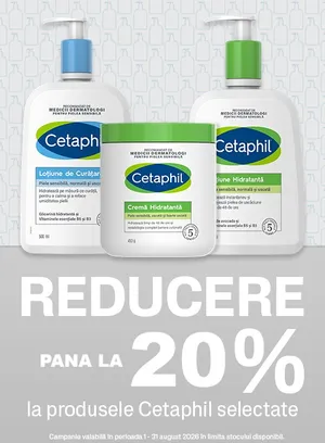 Promotie cu pana la 20% reducere la Galderma - Cetaphil