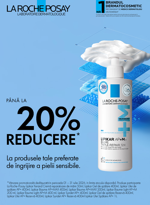 Promotie cu pana la 20% reducere la La Roche Posay