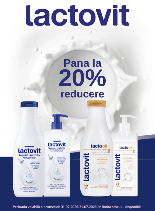 Promotie cu pana la 20% reducere la Lactovit