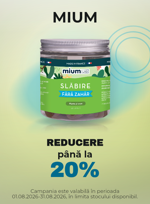 Promotie cu pana la 20% reducere la Mium