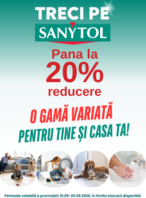 Promotie cu pana la 20% reducere la Sanytol