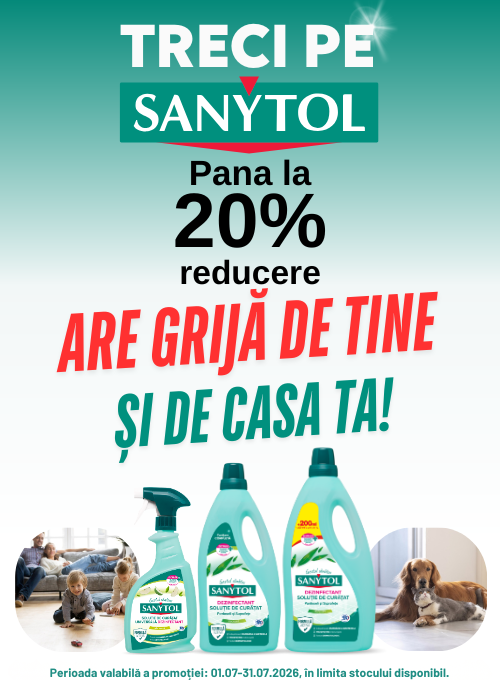 Promotie cu pana la 20% reducere la Sanytol