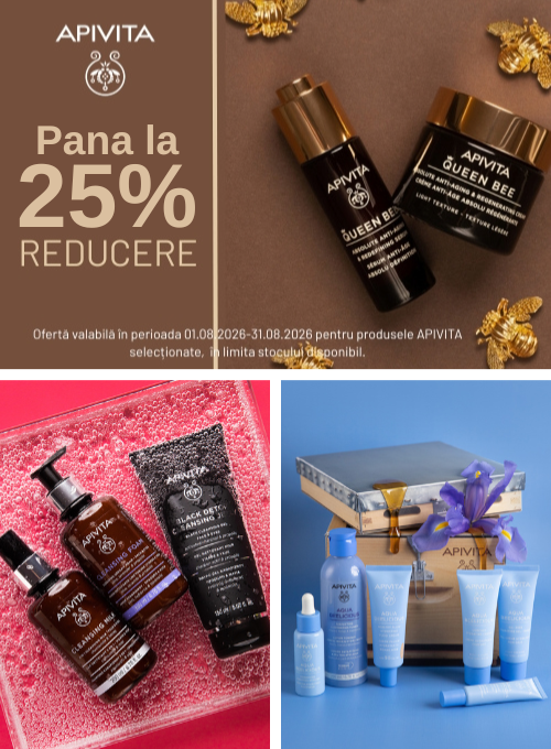 Promotie cu pana la 25% reducere la Apivita