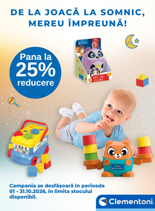 Promotie cu pana la 25% reducere la Clementoni
