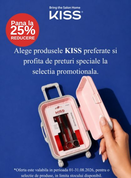Promotie cu pana la 25% reducere la Kiss