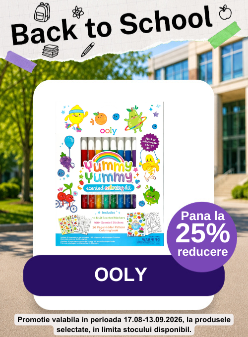 Promotie cu pana la 25% reducere la Ooly - Back To School